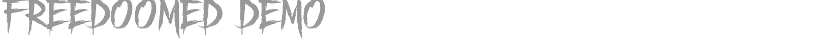 Freedoomed font preview